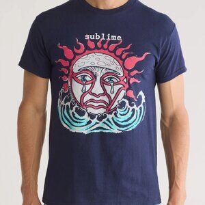 New Sublime Sun Logo Mens Large Ska Reggae Rock T-shirt